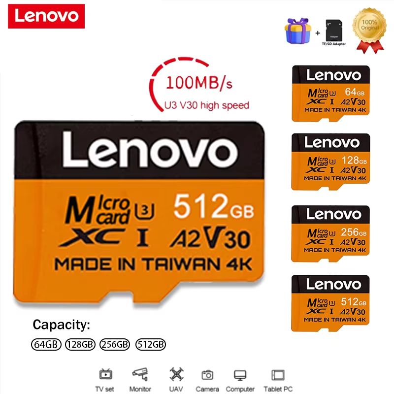Gaming Console Table - Karty pamięci Lenovo Secure 512GB SD