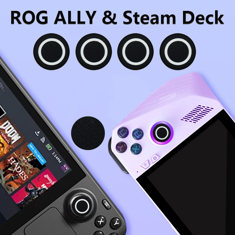 Gaming Console Steam Deck - 4 sztuki silikonowy Joystick nakładki na