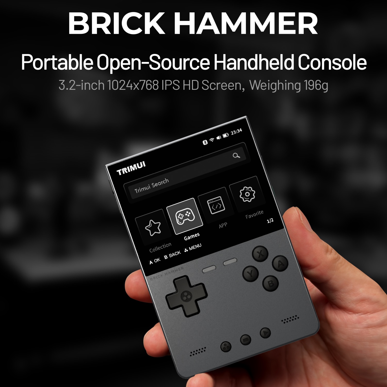 Gaming Console Car - TRIMUI BRICK HAMMER Retro Konsola Przenośna