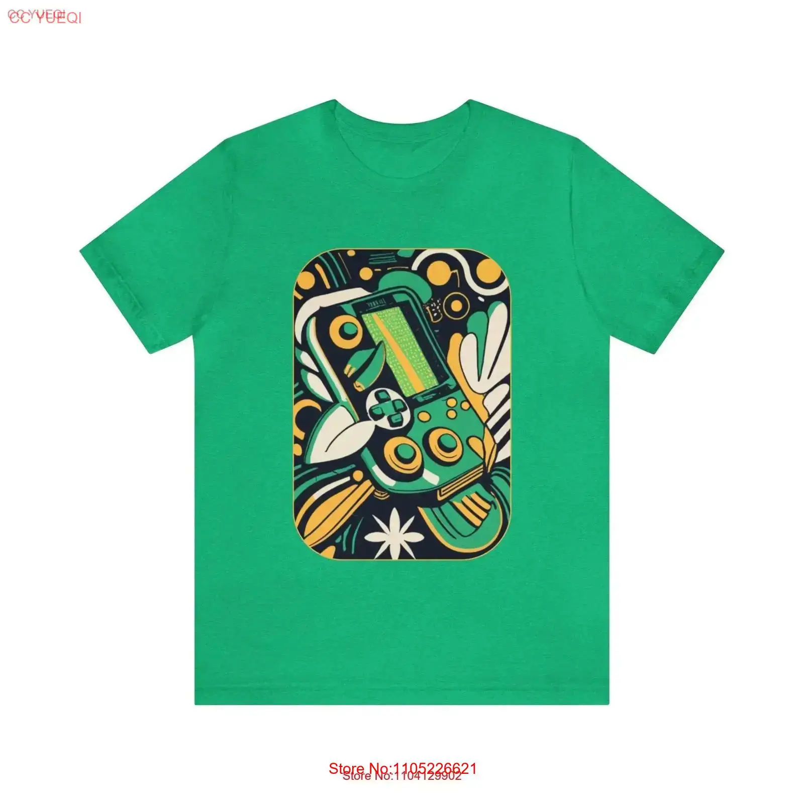 Gaming Console Old School - Koszulka Leafy Green Jersey retro old