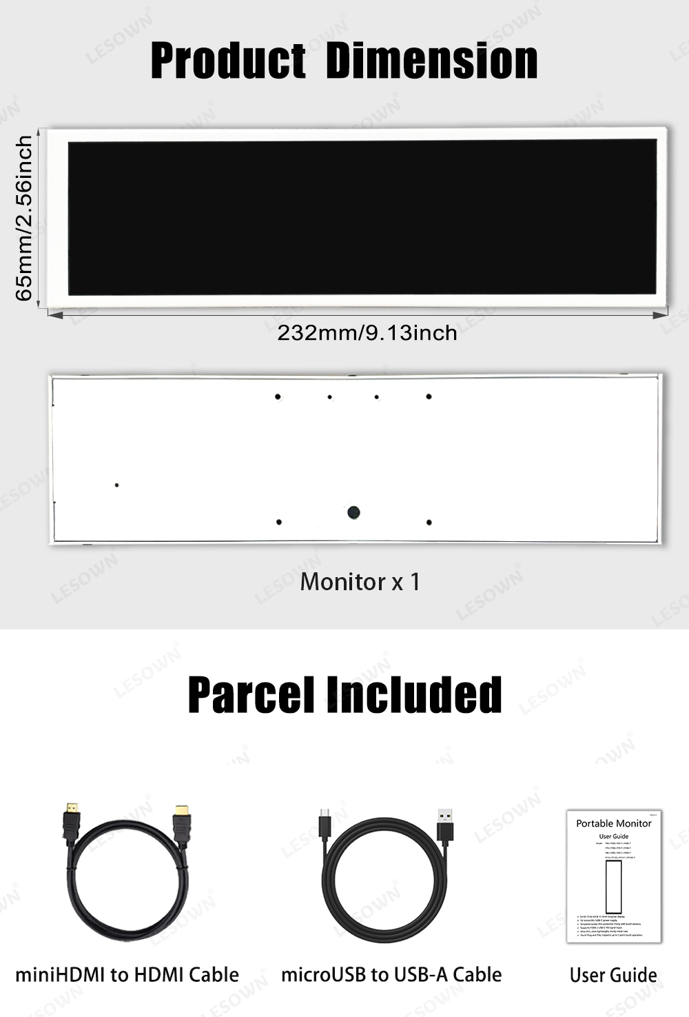 LESOWN 8.8-calowy Mini Wyświet – Gaming Console Display Case recenzja i cena