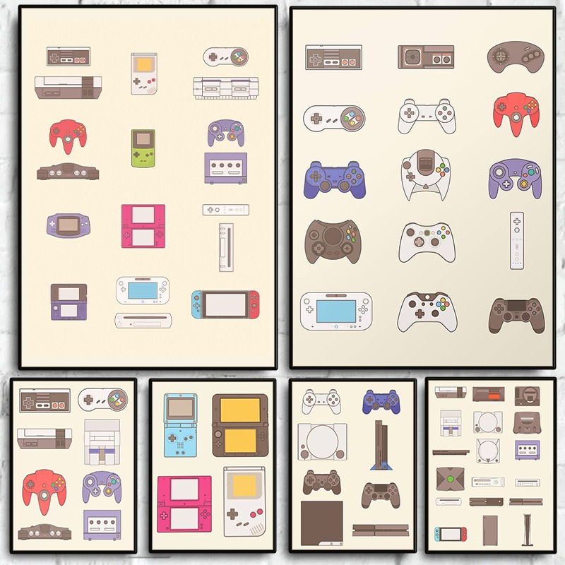Plakat Ewolucja Konsol i Przen – Gaming Console Games recenzja i cena