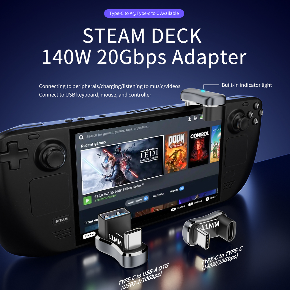 Adapter do przenośnej konsoli  – Gaming Console Steam Deck recenzja i cena