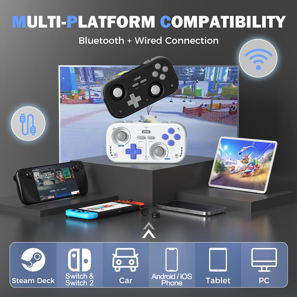 IINE Retro Pocket Gamepad Mini – Gaming Console Car recenzja i cena