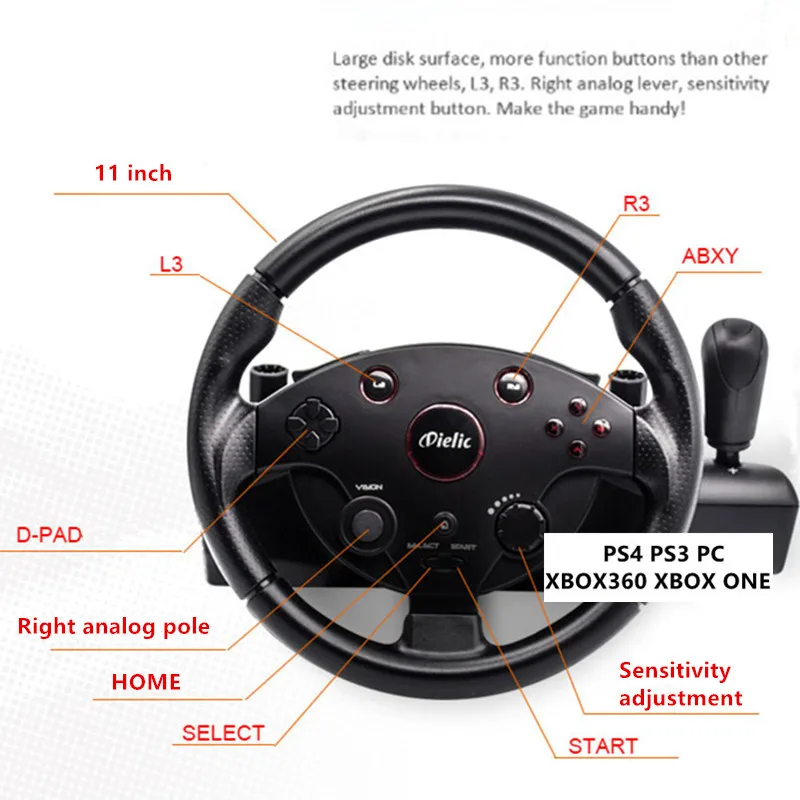 PS 4 3 PC Kierownica do gier w – Gaming Console Car recenzja i cena